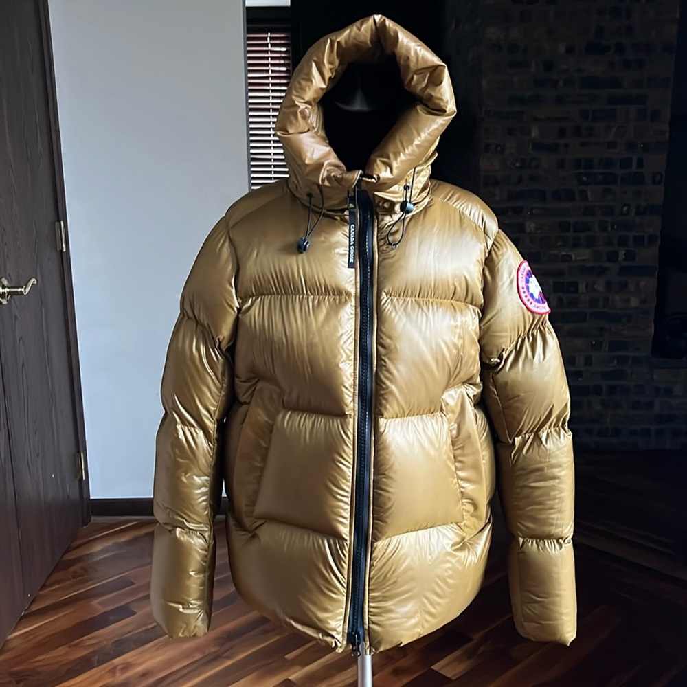 Canada Goose crofton power 750 fill puff jacket water resistant jacket, gold - Picture 7 of 16